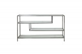 SHELF CONSOLE ZINK CLEAR GLASS 140 - CONSOLS, DESKS